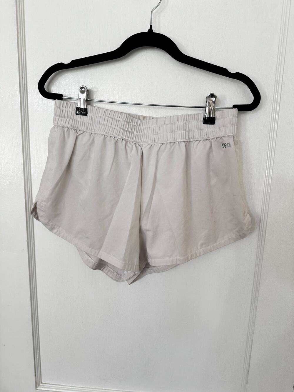 DSG White Running Shorts size S with built in underwear